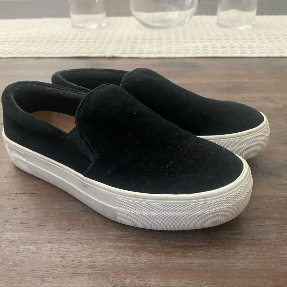 Steve Madden Black Slip-On Sneakers
